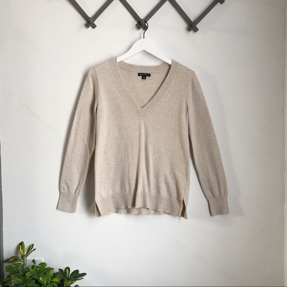 J. Crew Factory Sweaters - J Crew Mercantile Cotton V Neck Sweater